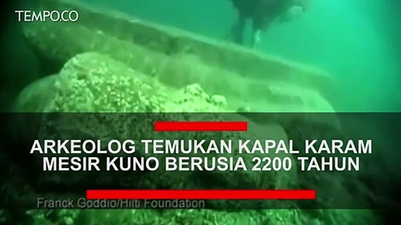 Arkeolog Temukan Kapal Karam Mesir Kuno yang Tenggelam 2.200 Tahun Lalu