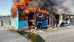 Buses set on fire as taxi strike starts in Cape Town