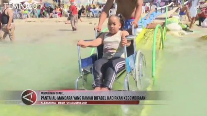 Melihat Pantai di Mesir yang Ramah Bagi Difabel
