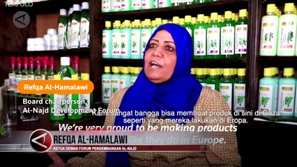 Wanita Gaza Ini Ciptakan Produk Kecantikan Berbahan Herbal