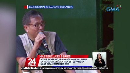 Howie Severino, ibinahagi ang kaalaman sa pamamahayag sa mga estudyante at guro sa Naga City, Camarines Sur | 24 Oras
