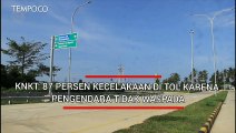 KNKT: 87 Persen Kecelakaan di Tol Akibat Kelalaian Pengemudi