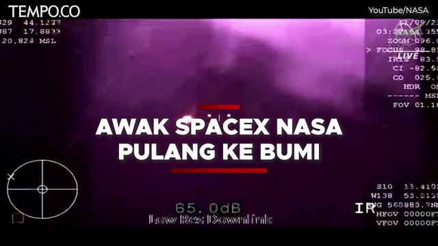 Detik-detik Awak Pesawat SpaceX Nasa Berhasil Mendarat ke Bumi