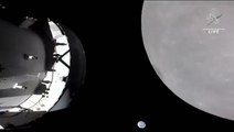 Nasa’s Orion spacecraft films closest Moon fly-by in 50 years