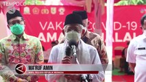 Maruf Amin Minta Ulama Aceh Komitmen Dukung Vaksinasi