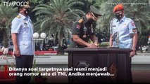 Momen Andika Perkasa dan Hadi Tjahjanto Usai Sertijab Panglima TNI