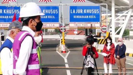 Video herunterladen: Presiden Jokowi Resmikan Jalan Tol Segmen Kelapa Gading-Pulo Gebang