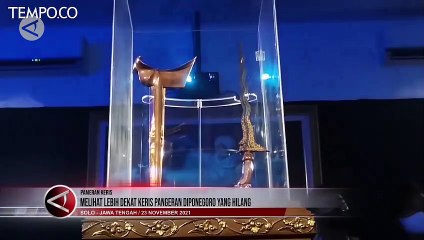 Sempat Hilang 150 Tahun, Keris Pangeran Diponegoro Dipamerkan di Solo