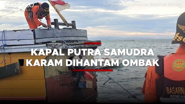 Dihantam Ombak Hingga Karam, Basarnas Evakuasi Penumpang KM Putra Samudera