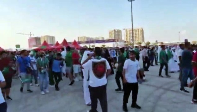 Suudi taraftarlar Arjantin galibiyetini Ronaldo hareketiyle kutladı