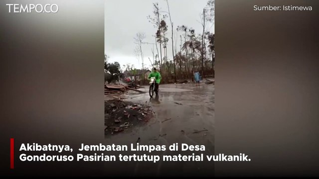 Banjir Lahar dingin Kembali Terjadi Akibat Hujan Deras di Puncak Semeru