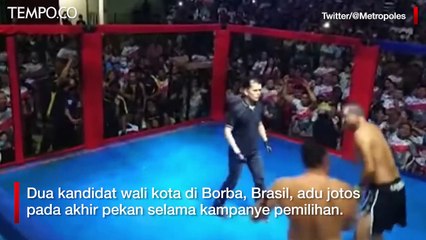 Tidak Terima Dikritik, Dua Kandidat Wali Kota di Brasil Bertarung MMA