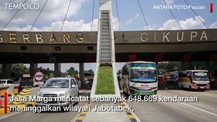 Download Video: Menjelang Natal, Jasa Marga Catat 648.669 Kendaraan Tinggalkan Jabotabek