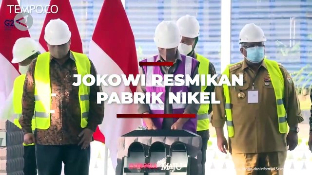 Pabrik Smelter Nikel di Konawe Diresmikan Presiden Jokowi