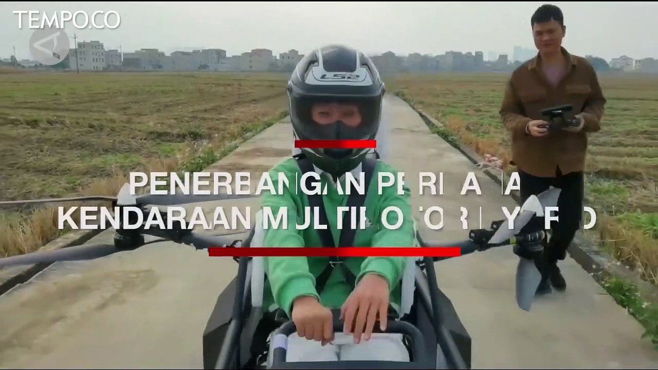 Kendaraan Udara Multirotor Hybrid  Gelar Penerbangan Perdana