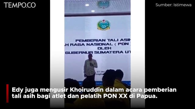 Edy Rahmayadi Jewer Pelatih Biilar Sumatera Utara di Depan Umum