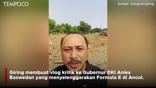 Tinjau Lokasi Sirkuit Formula E di Ancol, Kaki Giring Ganesha Masuk Lumpur