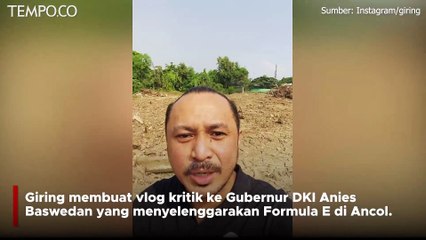 Download Video: Tinjau Lokasi Sirkuit Formula E di Ancol, Kaki Giring Ganesha Masuk Lumpur