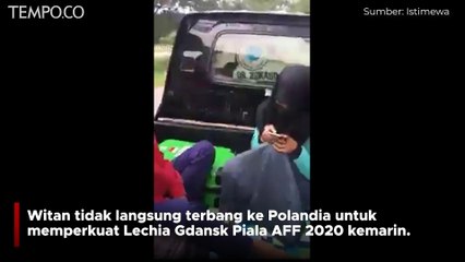 Pemain Timnas Witan Sulaeman Pulang Kampung, Dijemput Pakai Mobil Pick Up