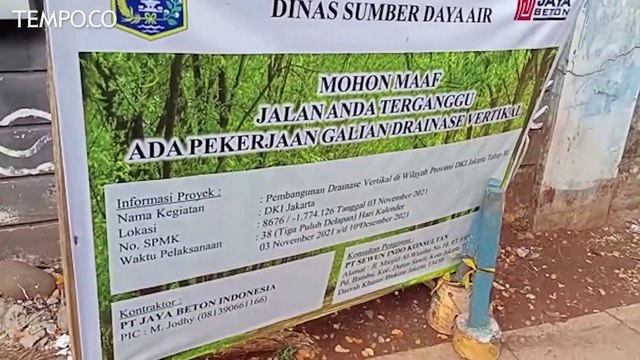 Sumur Resapan di Lebak Bulus Sudah Dilubangi Lagi Usai Tertutup Aspal