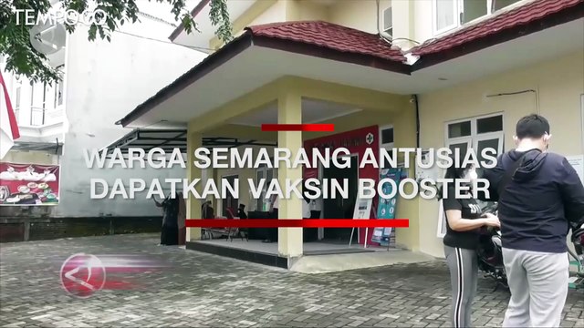 Warga Semarang Antusias Dapatkan Vaksinasi Booster Dosis Ketiga