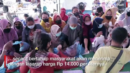 Berkunjung ke Bintan, Menko Airlangga Tinjau Operasi Pasar Murah
