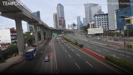 Tahun Baru 2022, Jalan-jalan di Jakarta Tampak Lengang