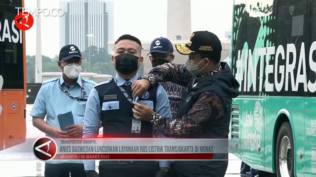 Anies Baswedan Resmikan Peluncuran 30 Bus Listrik Transjakarta, Ini Rutenya