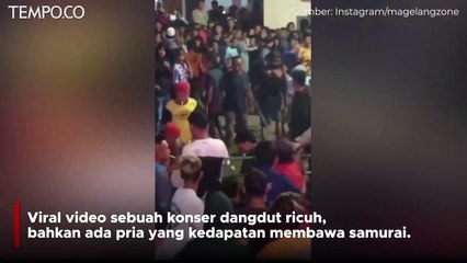 Konser Dangdut di Kudus Ricuh, Penonton Kedapatan Bawa Samurai