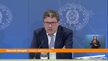 Giorgetti "Manovra prudente, responsabile e sostenibile"