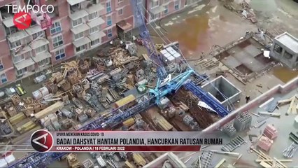 Badai Hantam Polandia, Robohkan Crane 20 Meter dan Rusak Ratusan Rumah