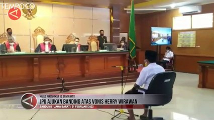 Video herunterladen: Divonis Seumur Hidup, JPU Ajukan Banding untuk Herry Wirawan