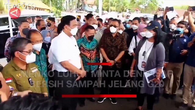 Jelang KTT G20, Menko Luhut Minta Denpasar Bersih dari Sampah