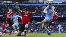 Liga Inggris: Manchester City Tumbangkan Manchester United 4-1