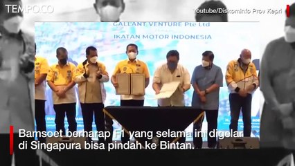 Download Video: Usai Sirkuit Mandalika, Pembangunan Sirkuit F1 Bintan Senilai Rp 1,2 T Digeber