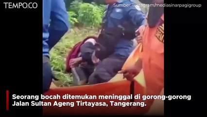 Jasad Bocah yang Jatuh ke Gorong gorong di Tangerang Ditemukan