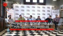 DPRD DKI Sebut Proyek Formula E Perlu Banyak Pembenahan