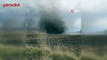 Tokat'ta korkutan hortum! Cep telefonu kamerasına böyle yansıdı