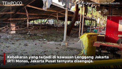 Begini Kondisi Kios di IRTI Monas yang Diduga Dibakar Karena Cemburu Buta
