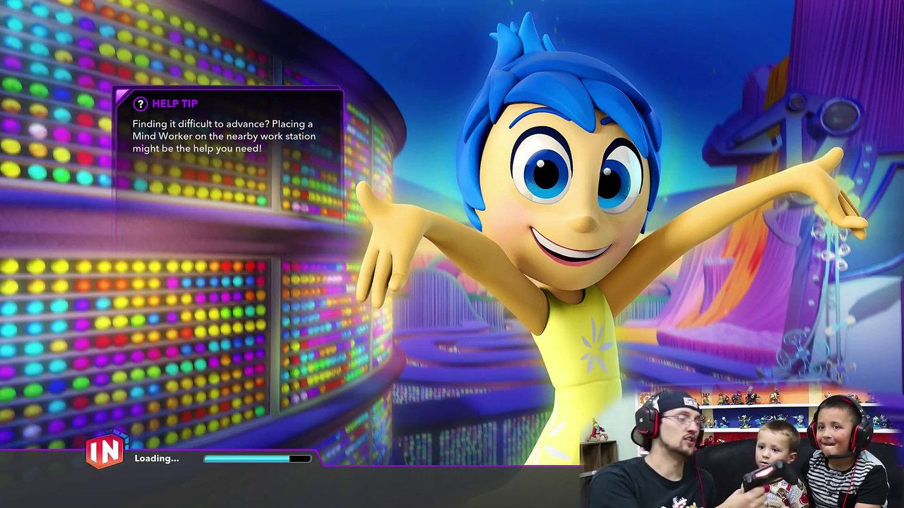Lets Play DISNEY INFINITY 3.0 INSIDE OUT #2- FEAR SURPRISE!! Brain Power 1 & 2 w_ FGTEEV Dad & Kids