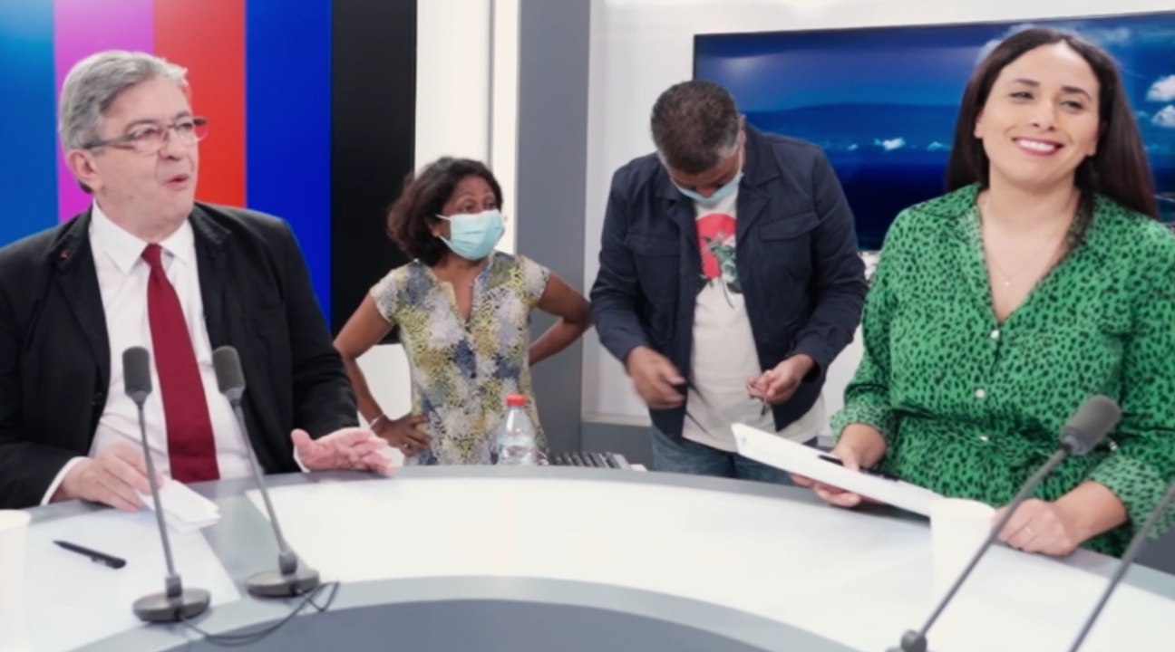 Rencontre entre Franceinfo et Jean-Luc Mélenchon à La Réunion