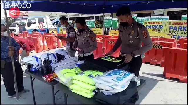 Jelang Arus Mudik Lebaran, Polresta Cirebon Siapkan Ribuan Rambu