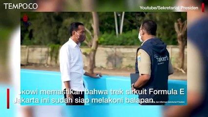 Trek Rampung 100 Persen, Jokowi dan Anies Kunjungi Sirkuit Formula E
