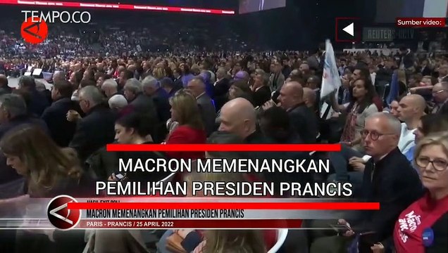Menangkan Pemilihan Presiden Prancis, Macron: Masyrakat Prancis Ogah Dipimpin Le Pen