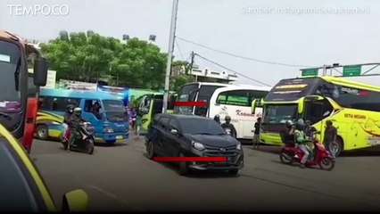 Kondisi Terminal Bekasi Jelang Mudik Lebaran, Deretan Bus Berjejer