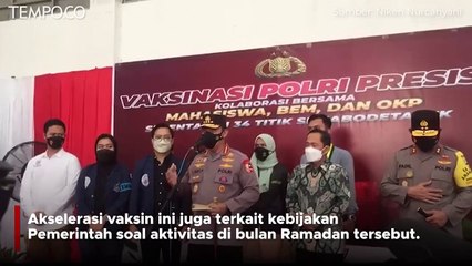 Terkait Kebijakan Mudik Lebaran 2022, Polri Percepat Vaksin Booster