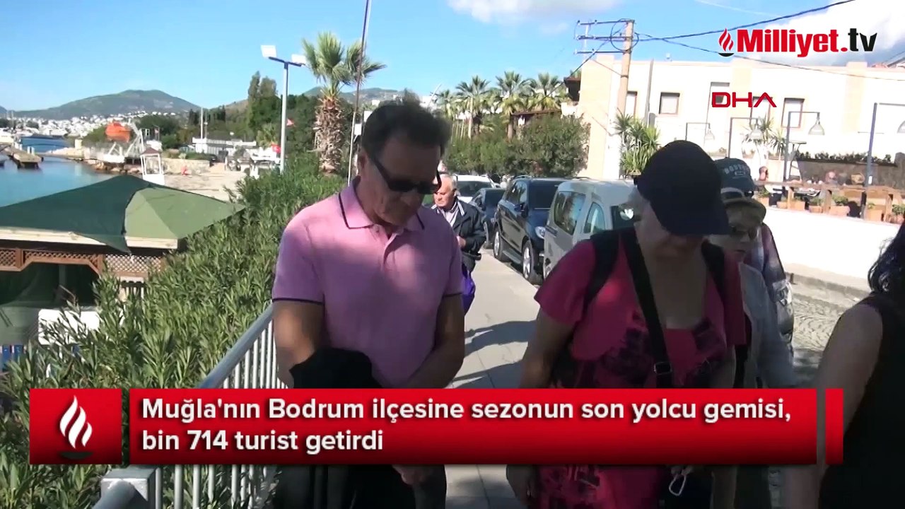 Bodrum'a sezonun son yolcu gemisi geldi