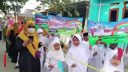 Kemeriahan Pawai Anak Sambut Bulan Suci Ramadan di Bekasi