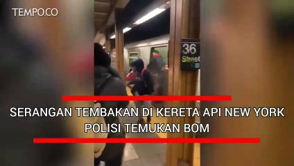Serangan Tembakan di Kereta Api New York, Polisi Temukan Bom