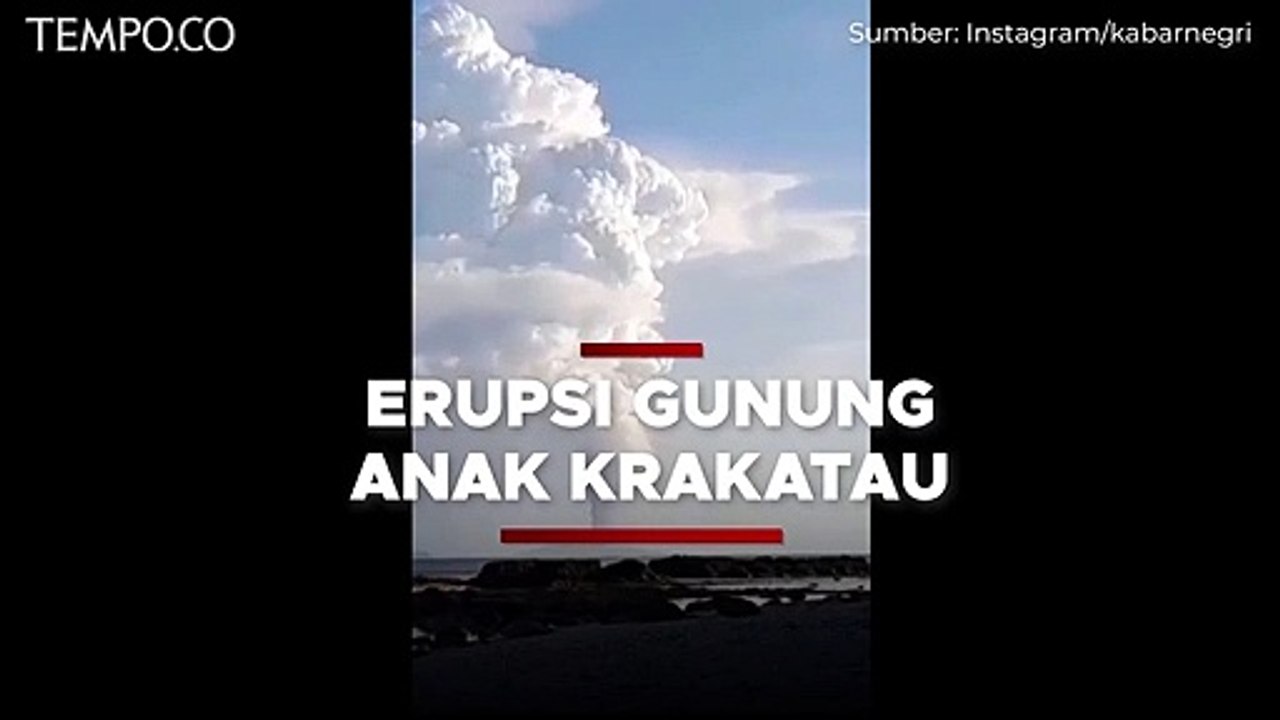 Berstatus Siaga, Gunung Anak Krakatau Keluarkan Kepulan Asap Tinggi
